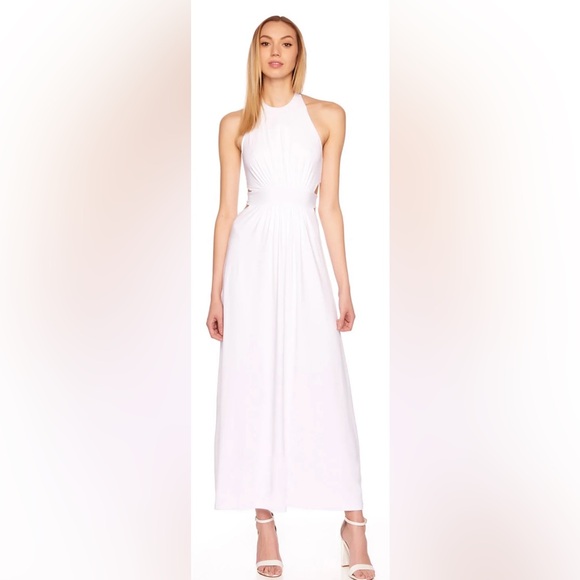 Susana Monaco Halter Cutout Maxi Dress multiple sizes NWT Sugar (White) -  www.antelopusenergy.com